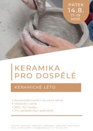 Keramické léto - Keramika pro dospělé - 14.8.2026